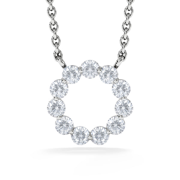 Eternal Glow Lab Diamond Necklace 0.25ct in 925 Silver